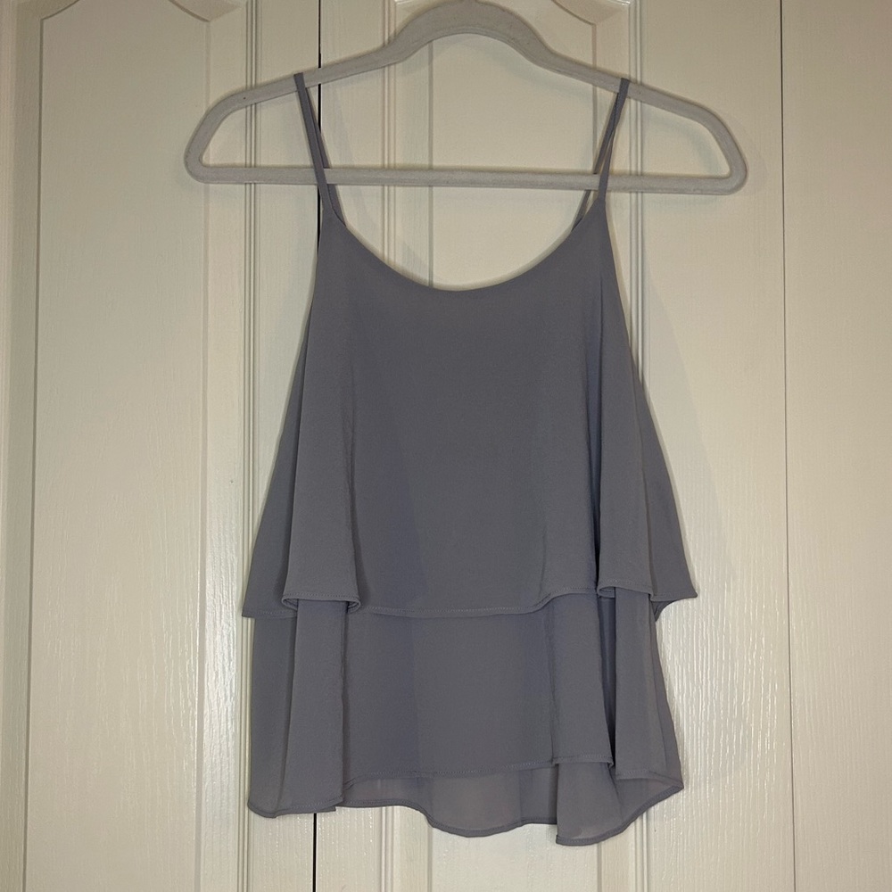 Women’s Two-Layer Ruffle Tank Top | Size M